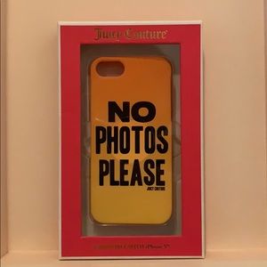 “NO PHOTOS PLEASE” 📸 Juicy Couture I Phone 5 case